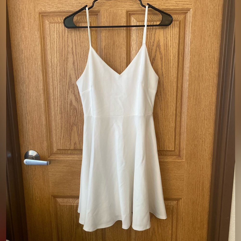 White Windsor skater dress